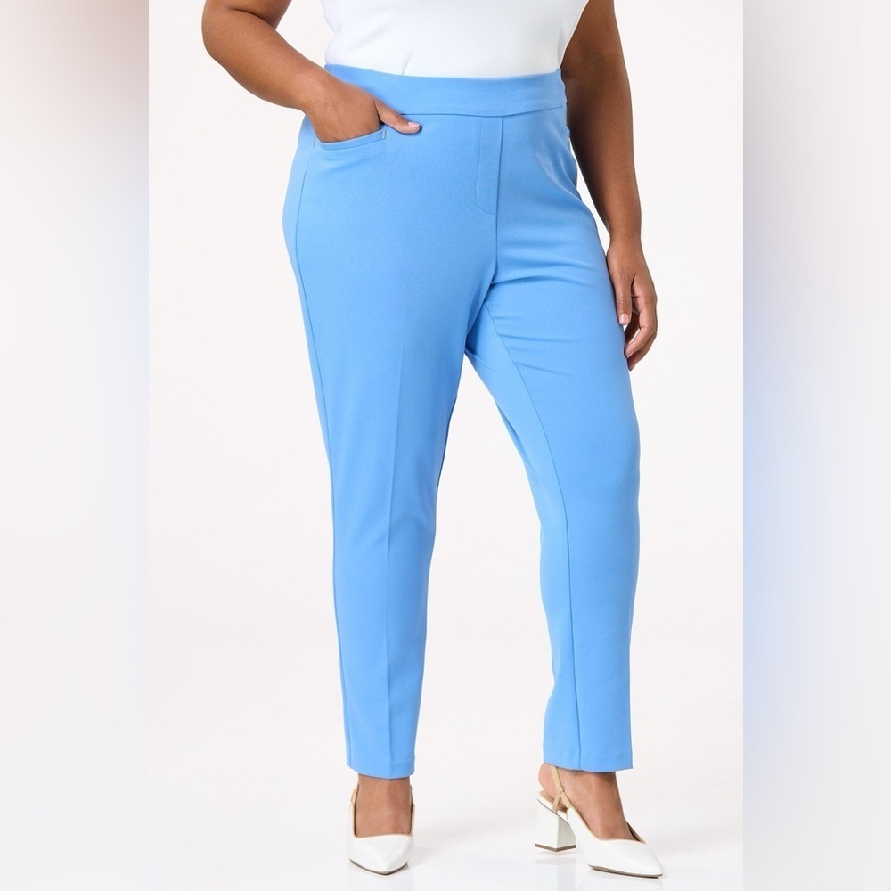 Cato | PLUS SIZE SLIM ANKLE PANTS BlueBonnet Various Sizes